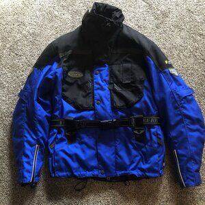 First Gear Hypertex Cordura DuPont Jacket Motorcycle Biker Padded Mens Size L